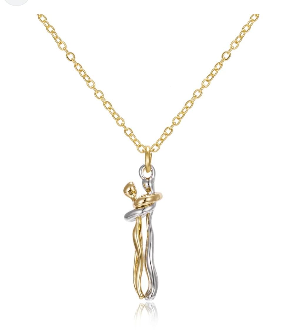 Colar Abraço infinito (aço inoxidável)