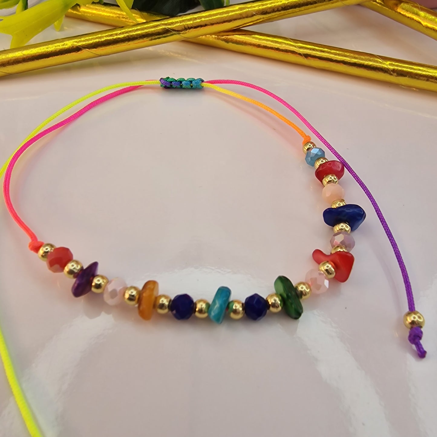 Pulseira Pé Pedrinhas