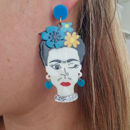 Brincos Frida Paixão (aço inoxidável)