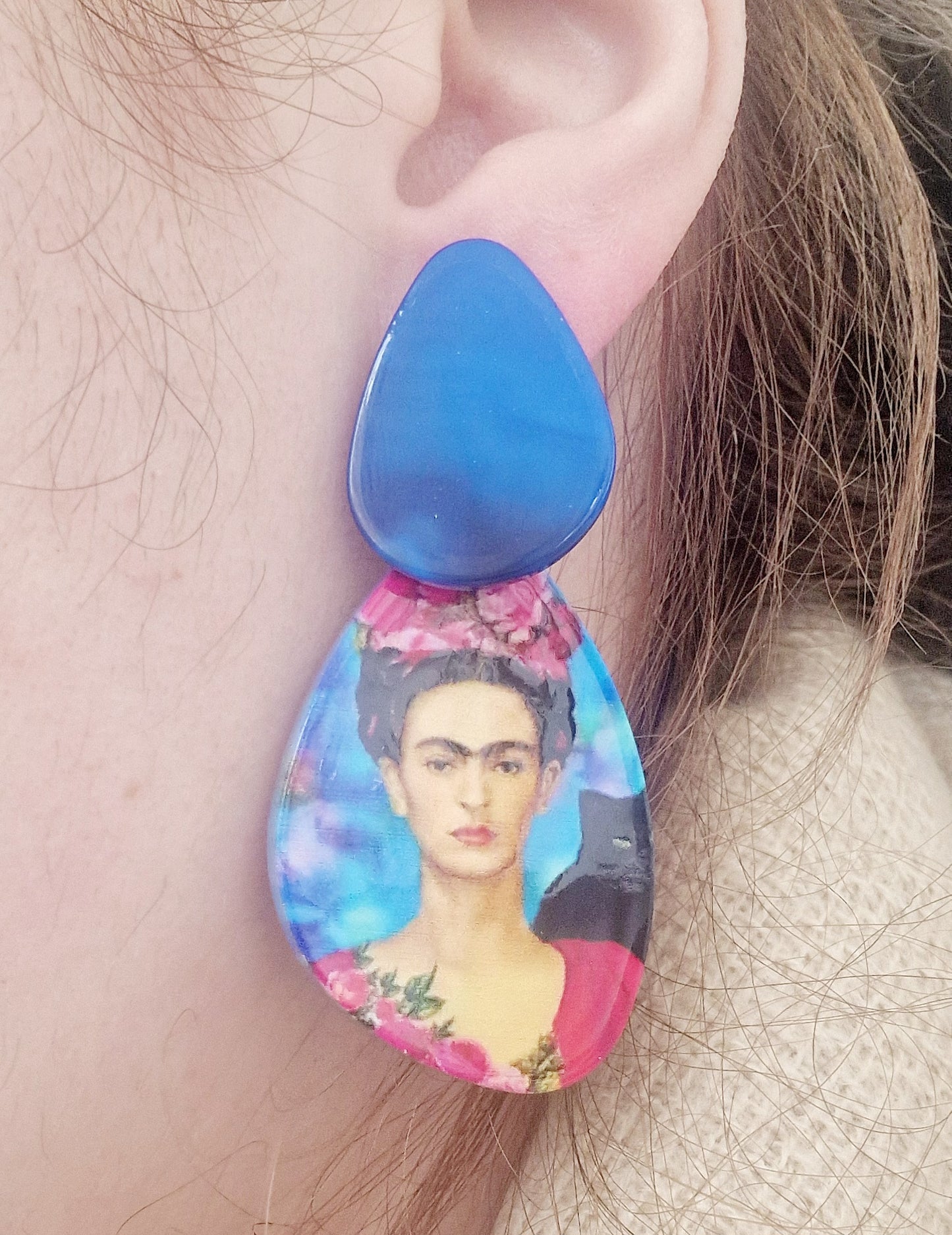 Brincos Frida Kahlo