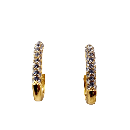 Brincos Golden Radiance Studs