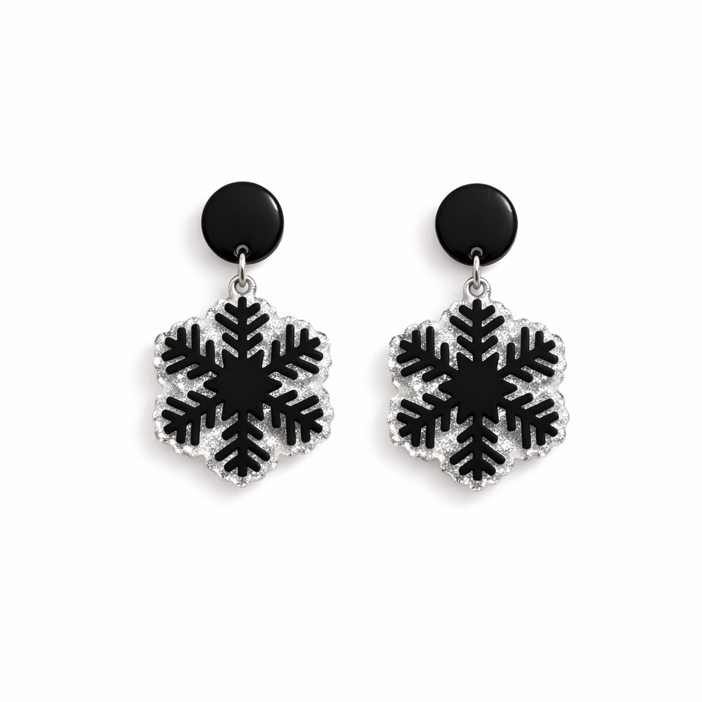 Brincos Cristais de Gelo (aço inoxidável)